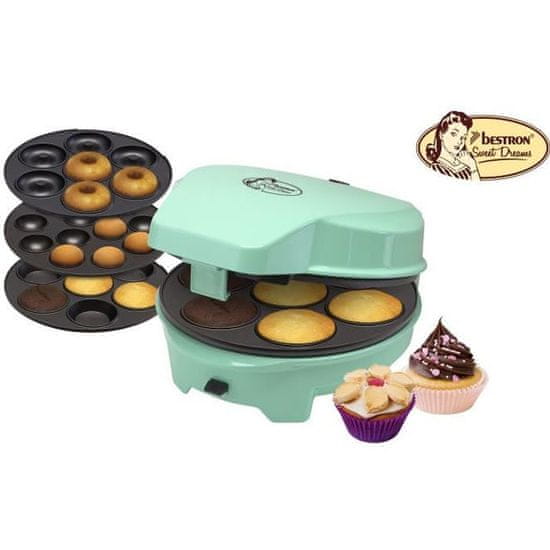 Bestron BESTRON ASW238 Cupcake maker, Pastelově zelená