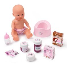 Smoby SMOBY Baby Nurse Co Dodo 2 v 1, 14 doplňků + Poupon Pee