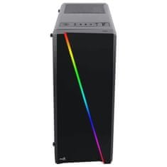 Aerocool PC skříň AEROCOOL Cylon Black (RGB) s plným oknem