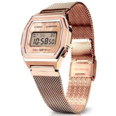 Casio Ocelové hodinky, CASIO, Milánská síťka, Růžové zlato