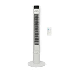 OCEANIC Sloupový ventilátor OCEANIC, 45W, Výška 102 cm, Automatická oscilace, Dálkové ovládání, Časovač, Bílý