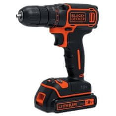 VERVELEY BLACK & DECKER 18 V lithiový vrtací šroubovák, 2 baterie, 160 krabic s příslušenstvím, BDCDC18BAST-QW