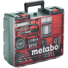 Metabo Šroubovák METABO s 2 lithium-iontovými bateriemi 18 V 2 Ah a krabicí se 73 kusy příslušenství.