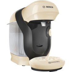 Bosch Kompaktní multifunkční kávovar Tassimo Style, BOSCH TAS1107, Vanilková barva, 40 nápojů, 0,7 l, 1400 W