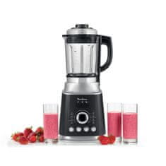 VERVELEY MOULINEX LM962B10 Ultrablend Blender, 1300 W, vysoká rychlost, 6 nožů z nerezové oceli, přesná teplota, 8 programů, koktejly a smoothies