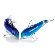 Papillon Socha Dolphi, 17 cm, modrá / bílá