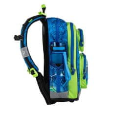 Bagmaster Školní batoh BAGMASTER GEN 20 B BLUE/GREEN/BLACK - fotbalista