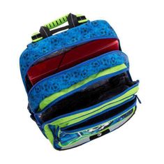 Bagmaster Školní batoh BAGMASTER GEN 20 B BLUE/GREEN/BLACK - fotbalista