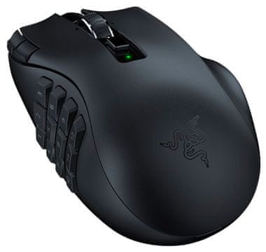 bezdrôtová herná myš optická Razer Naga V2 HyperSpeed (RZ01-03600100-R3G1) snímač Razer Focus Pro 30K odozva nízka 30000 DPI vysoký výkon 60 miliónov kliknutí