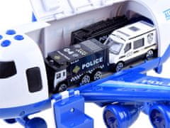 JOKOMISIADA  Set Policejní přepravník letadel + auta Za3402