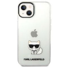 Karl Lagerfeld KLHCP14MCTTR hard silikonové pouzdro iPhone 14 PLUS 6.7" transparent Choupette Body