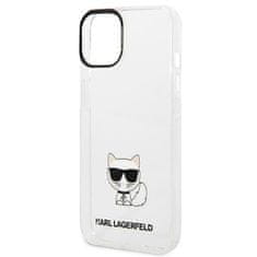 Karl Lagerfeld KLHCP14MCTTR hard silikonové pouzdro iPhone 14 PLUS 6.7" transparent Choupette Body