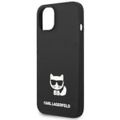 Karl Lagerfeld KLHCP14SSLCTBK hard silikonové pouzdro iPhone 14 6.1" black Silicone Choupette Body