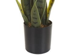 Beliani Umělá rostlina v květináči 40 cm SNAKE PLANT