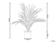 Beliani Umělá rostlina v květináči 45 cm ARECA PALM