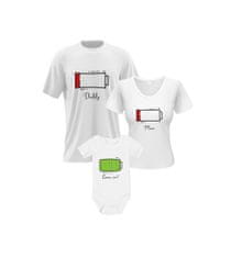 Happy Glano Dětské triko Baterka - bílá Velikost miminka: 6 let