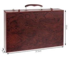 INTEREST Obrovská výtvarná malířská sada v dřevěném kufru 143 kusů.