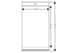 Kraftika 100ks ransparent celofánové sáčky s lepicí lištou a závěsem
