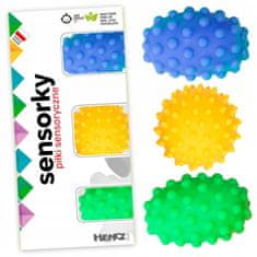 INNA MOM'S CARE Sensory balls 3 ks krabička na míčky