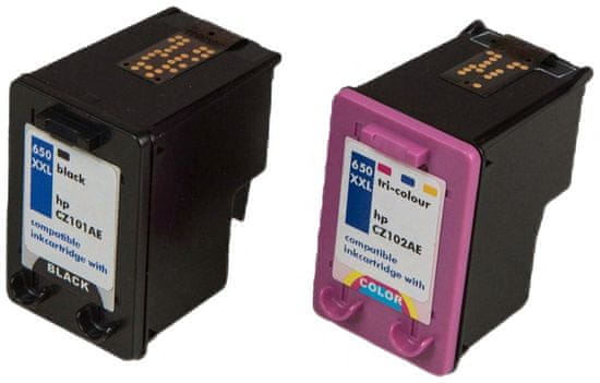 TonerPartner PREMIUM MultiPack HP 650-XXL (CZ101AE, CZ102AE) - Cartridge, black + color (černá + barevná)