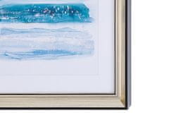 Beliani Zarámovaný obrázek 30 x 40 cm modrý FERATE