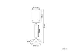 Beliani Svícen 41 cm zlato-černý ABBEVILLE
