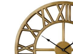 Beliani Nástěnné hodiny staré zlato NOTTWIL