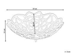Beliani Dekorativní mísa na ovoce stříbrná BABYLON