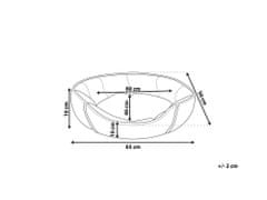 Beliani Šedá postel pro psy 65 x 50 cm CANDIR