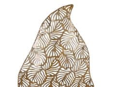Beliani Dekorativní soška ve tvaru listu zlatá LITHIUM