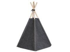 Beliani Stan teepee pro zvířata 35 x 40 cm tmavě šedý ULUBEY