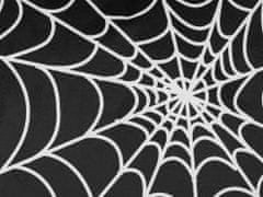 Beliani Sada 2 sametových polštářů motiv pavučina 45 x 45 cm černé/ bílé LYCORIS