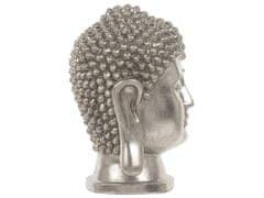 Beliani Dekorativní stříbrná figurka 41 cm BUDDHA