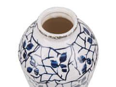 Beliani Dekorativní váza 20 cm modrá MALLIA