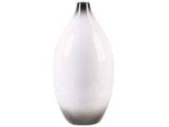 Beliani Dekorativní váza 46 cm bílá BAEZA