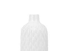 Beliani Bílá dekorativní váza EMAR