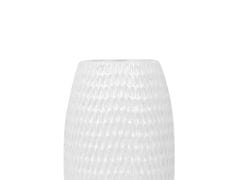 Beliani Dekorativní váza bílá LINZI
