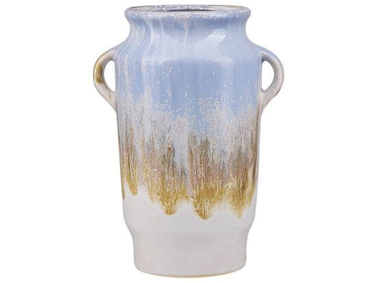 Beliani Dekorativní váza modrá GERRHA