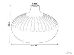 Beliani Dekorativní váza keramická 20 cm zlatá CERCEI