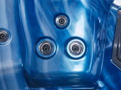 Beliani Čtvercová vířivka s LED modrá ARCELIA