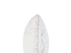 Beliani Sada 2 polštářů s pleteným vzorem 30 x 50 cm bílá ALATEPE