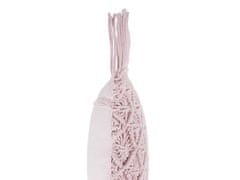 Beliani Dekorativní polštář 40 x 40 cm růžový YANIKLAR
