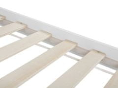 Beliani Dřevěná postel 90 x 200 cm bílá GIVERNY