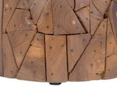Beliani Dřevěný odkládací stolek DAWSON