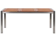 Beliani Dřevěný zahradní stůl eukalyptusový 180 x 90 cm, GROSSETO
