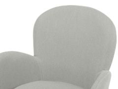 Beliani Dvě čalouněné židle v šedé barvě BROOKVILLE