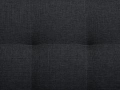 Beliani Grafitově šedá čalouněná rozkládací sedací souprava tvaru L, pravostranná ABERDEEN