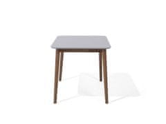 Beliani Dřevěný jídelní stůl šedý 118 x 77 cm MODESTO