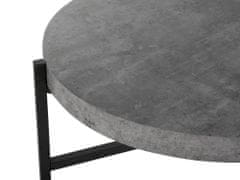 Beliani Kávový stolek šedý imitace betonu BONITA