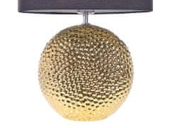 Beliani Keramická stolní lampa zlatá NASVA